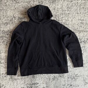 Gap Black Hooded Sweatshirt - Unisex, Large